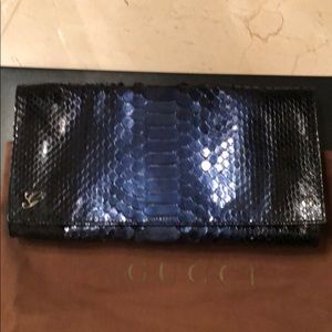 Gucci reptile clutch